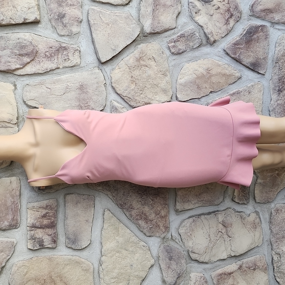 MISSGUIDED | Strappy Plunge Flippy Hem Bodycon Dress - Picture 1 of 10